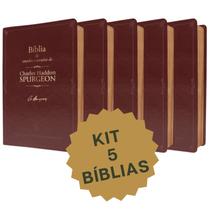 Kit 5 Bíblias de Estudo Pão Diário NVT - Estudo diário Grupo Jovem Escola Bíblica Dominical EBD