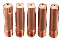 Kit - 5 Bico / Tubo De Contato Para Tocha Mig M6x25 0,6mm