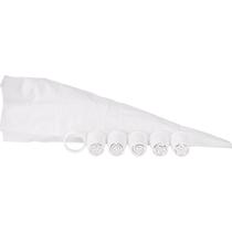 Kit 5 Bicos Confeitar Russos + Saco Confeiteiro Branco