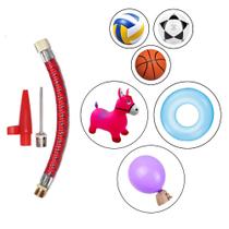 Kit 5 Bicos Para Encher Bolas De Futebol Vôlei Basquete