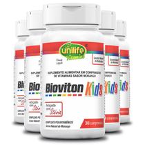 Kit 5 Bioviton Kids Polivitaminíco Unilife 30 comprimidos Kit 5 Bioviton Kids Polivitaminíco Unilife 30 comprimidos
