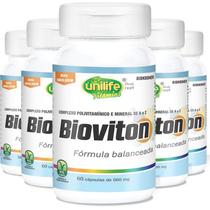 Kit 5 Bioviton Suplemento de Vitaminas e Minerais Unilife 60 Cápsulas