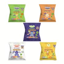 Kit 5 Biscoito Crilancha Couve Beterraba Cenoura Hortaliça Bolinho Chuva 100g Kit 5 Biscoito Crilancha Couve Beterraba Cenoura Hortaliça Bolinho Chuva 100g