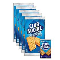Kit 5 Biscoito Salgado Club Social Pacote Com 6 Unidades