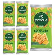 KIT 5 Biscoito Salgado Pão de Alho 138g Piraquê