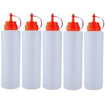 Kit 5 Bisnaga Pote Ketchup Profissional Grande 600ml Kit 5 Bisnaga Pote Ketchup Profissional Grande 600ml