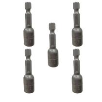 Kit 5 Bit Soquete Canhão Magnético Makita 5/16" 1/4"x50mm E-01862 Resistente e Profissional