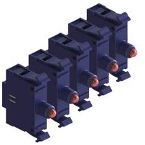 Kit 5 bloco iluminacao direta led csw-f vermelho weg