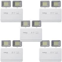 Kit 5 Bloco iluminação emergência BLA 600 lumens Intelbras Kit 5 Bloco iluminação emergência BLA 600 lumens Intelbras