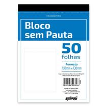 Kit 5 Blocos anotação Sem pauta 100x138 serrilhado 50 Folhas Spiral
