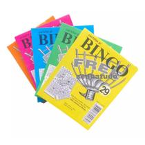 Kit 5 Blocos de Bingo Cartela Coloridas - total 500 folhas 10x8cm - Free - FREE