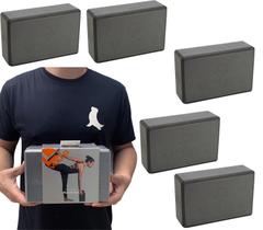 Kit 5 Blocos Em Eva Vollo Sports Vp1070 Para Exercícios De Yoga Equilíbrio e Apoio