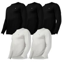 Kit 5 Blusa Masculina Plus Size Termica Proteção Uv 50+
