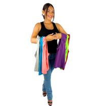 Kit 5 Blusas Camiseta Slim Feminina Regatas Lisa Nadador Fit