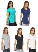 Kit 5 blusas longa mullet fenomenal(sem elastano) Kit 5 blusas longa mullet fenomenal(sem elastano)