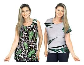 Kit 5 Blusinhas Regata Plus Liganete Senhora Do M Ao G2 Kit 5 Blusinhas Regata Plus Liganete Senhora Do M Ao G2