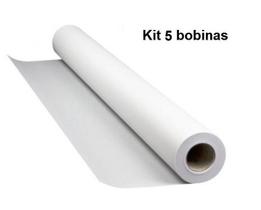 Kit 5 Bobinas Sulfite Plotter 610X50M 90G/M Tubo 2 Kit 5 Bobinas Sulfite Plotter 610X50M 90G/M Tubo 2