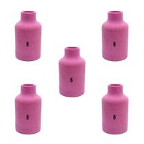Kit 5 Bocais de Cerâmica Gás Lens Nº06 TE442 Tocha Tig Oximig