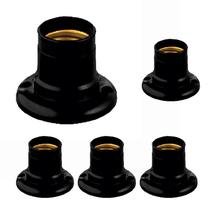 Kit 5 Bocal Fixo de Teto Receptáculo Soquete Plástico E27 Kit 5 Bocal Fixo de Teto Receptáculo Soquete Plástico E27