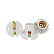 KIT 5 Bocal Fixo Teto Soquete E14 Porcelana Branco Decorlux KIT 5 Bocal Fixo Teto Soquete E14 Porcelana Branco Decorlux