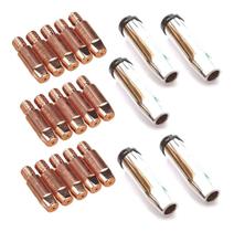 Kit - 5 Bocal - Mb 24KD - 12mm + 20 Bico De Contato Mig 0,8mm + 10 Bico Mig 1,0mm + 10 Bico 1,2mm Kit - 5 Bocal - Mb 24KD - 12mm + 20 Bico De Contato Mig 0,8mm + 10 Bico Mig 1,0mm + 10 Bico 1,2mm