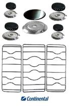 Kit 5 Bocas + Grelhas Fogão Continental Novita