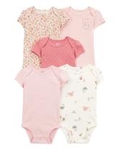 KIT 5 BODIES MANGA CURTA CARTER'S FAZENDINHA MENINA - Roupas de Bebê