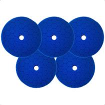 Kit 5 Boina Para Polimento Automotivo Azul Corte Leve 6P Kit 5 Boina Para Polimento Automotivo Azul Corte Leve 6P