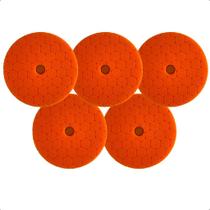Kit 5 Boina Para Polimento Automotivo Laranja Refino 6P Kit 5 Boina Para Polimento Automotivo Laranja Refino 6P