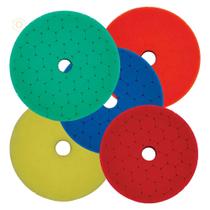 Kit 5 Boinas de Espuma 2,2" SGT Agressivo Médio Leve Refino e Super Lustro Polimento Automotivo Completo