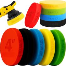 Kit 5 Boinas Espuma 4 Polegadas 100mm Polimento Automotivo Corte Refino Lustro KP2