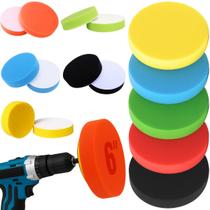 Kit 5 Boinas Espuma 6 Polegadas 150mm Polimento Automotivo Corte Refino Lustro KP4