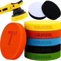 Kit 5 Boinas Espuma 7 Polegadas 180mm Polimento Automotivo Corte Refino Lustro KP5