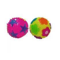 Kit 5 Bola Divertida Fidget Toys com Luz e Som Cores Sortidas