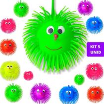 Kit 5 Bola Ioiô Com Luz Bolinha Macia Infantil Brinquedo Kit 5 Bola Ioiô Com Luz Bolinha Macia Infantil Brinquedo
