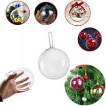 Kit 5 Bolas Esfera Acrílico Bubble 10cm Decoração Natal