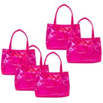 Kit 5 Bolsa de Praia Transparente C/interno Impermeável Verão