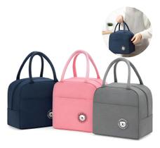 Kit 5 Bolsas Térmicas com fechamento em Zíper De Mão Fitness Marmita Viagem Nécessaire Kit 5 Bolsas Térmicas com fechamento em Zíper De Mão Fitness Marmita Viagem Nécessaire