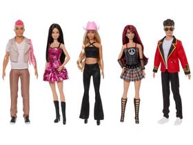 Kit 5 Boneca Barbie Mia Roberta Lupita Diego E Giovanni Luxo