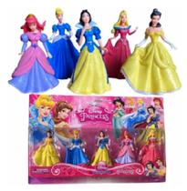 Kit 5 bonecas da Disney - 15 cm