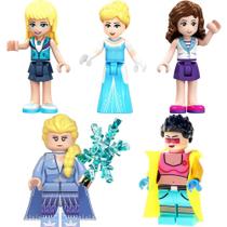 Kit 5 Bonecas Meninas Cinderela Frozen Olívia Stephanie Jubileu friends