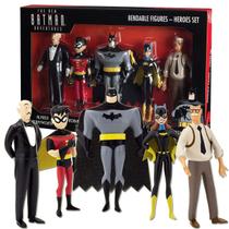 Kit 5 Bonecos Batman Batgirl Robin Alfred Gordon - Nj Croce