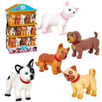 Kit 5 Bonecos Coleção My Fun Pets Cachorrinhos e Gatinha Kit 5 Bonecos Coleção My Fun Pets Cachorrinhos e Gatinha