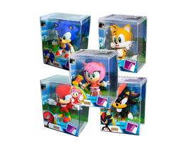 Kit 5 Bonecos Colecionáveis Fandom Box Turma Do Sonic