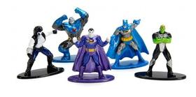 Kit 5 Bonecos Dc Comics Liga Da Justiça Nano Metalfigs 4284