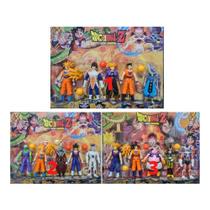 Kit 5 Bonecos Dragon Ball Z Articulados Goku 14 Cm
