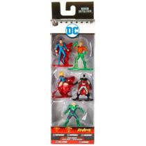 Kit 5 Bonecos Liga Da Justiça 5 cm Nano Metalfigs Dc Comics Kit 5 Bonecos Liga Da Justiça 5 cm Nano Metalfigs Dc Comics