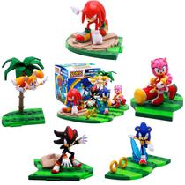 Kit 5 Bonecos Sonic The Hedgehog Montaveis Coleção Completa Serie 3 Sonic