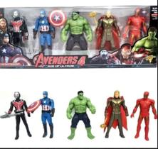 Kit 5 Bonecos Super Heróis Avengers 15 Cm Articuláveis Kit 5 Bonecos Super Heróis Avengers 15 Cm Articuláveis