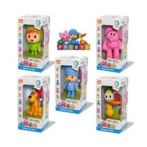 Kit 5 Bonecos Turma do Pocoyo de Vinil Pocoyo, Pato, Elly, Loula, Nina Cardoso Toys